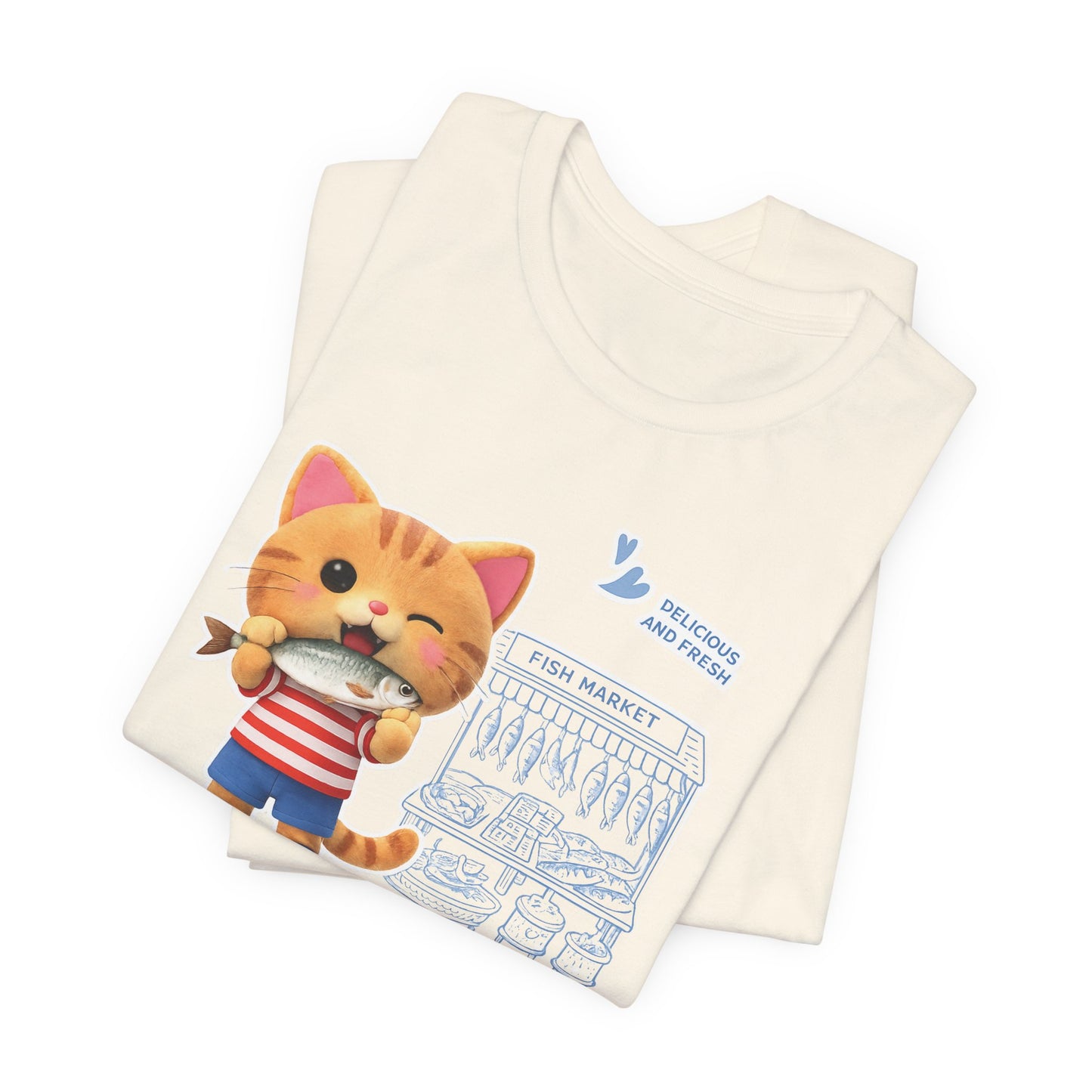 Cute Cat Graphic Tee Funny Shirt