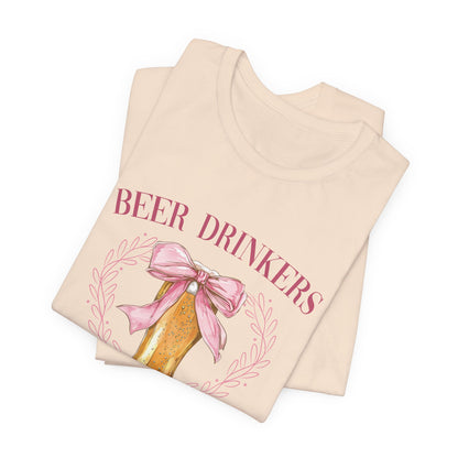 Beer Drinkers Girly Graphic T-Shirt