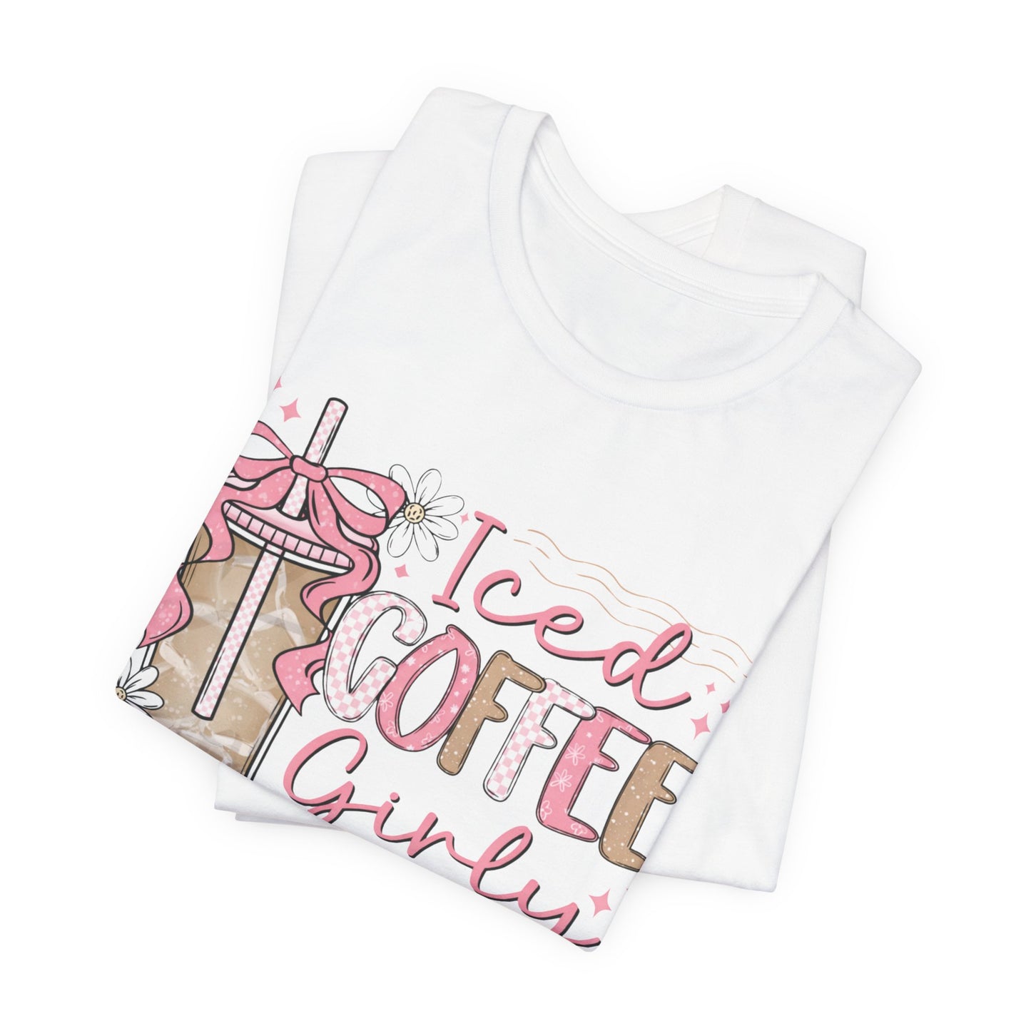 Iced Coffee Girly Graphic Tee