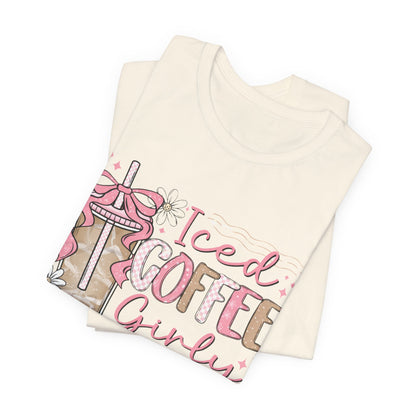Iced Coffee Girly Graphic Tee