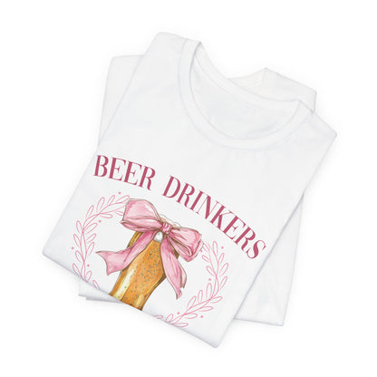 Beer Drinkers Girly Graphic T-Shirt