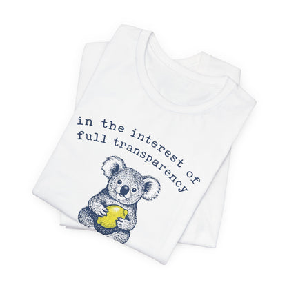 Not Easy Peasy Koala Graphic Tee