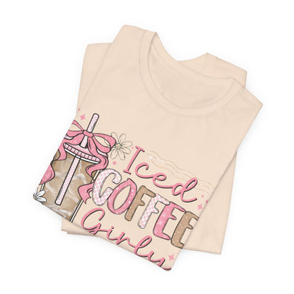 Iced Coffee Girly Graphic Tee