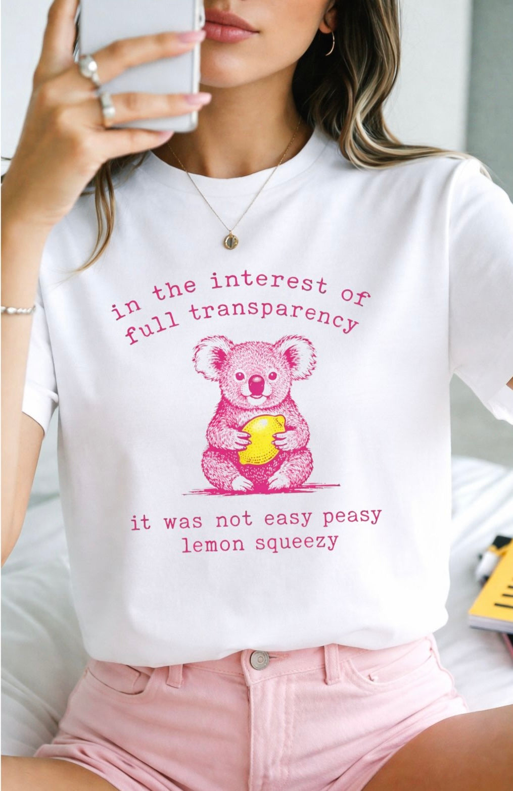 Not Easy Peasy Koala Graphic Tee