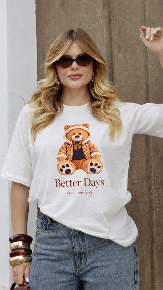 Better Days Teddy Graphic Tee
