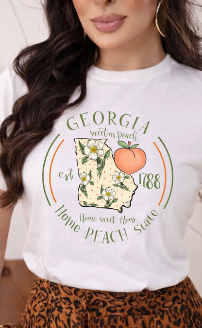 Georgia Peach Graphic Tee