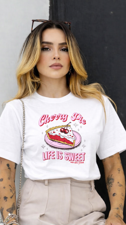 Cute Cherry Pie Graphic Tee