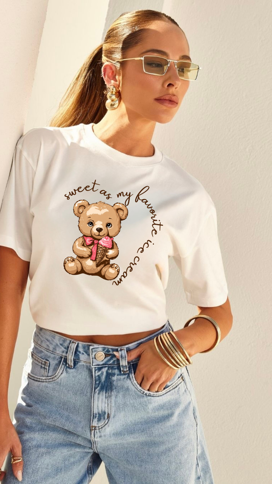 Sweet Ice Cream Bear  Graphic Tee
