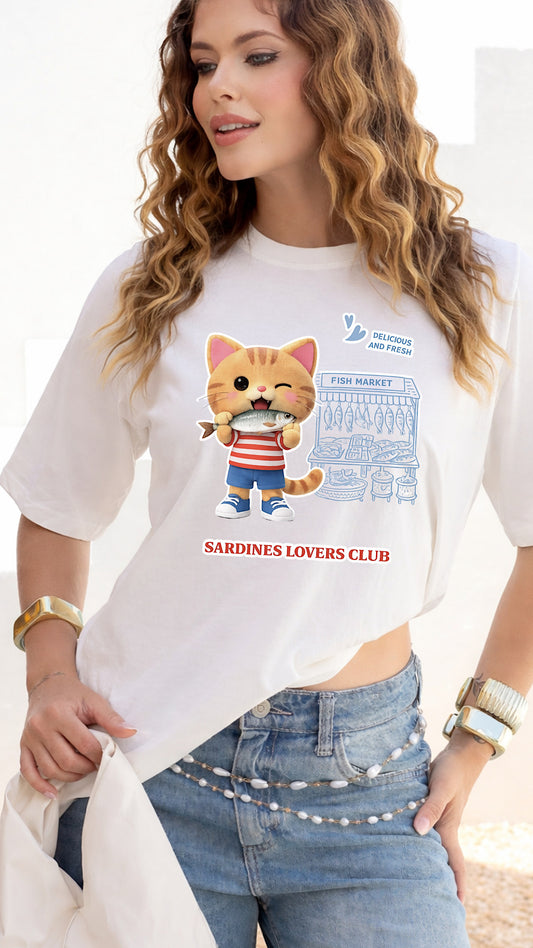 Cute Cat Graphic Tee Funny Shirt